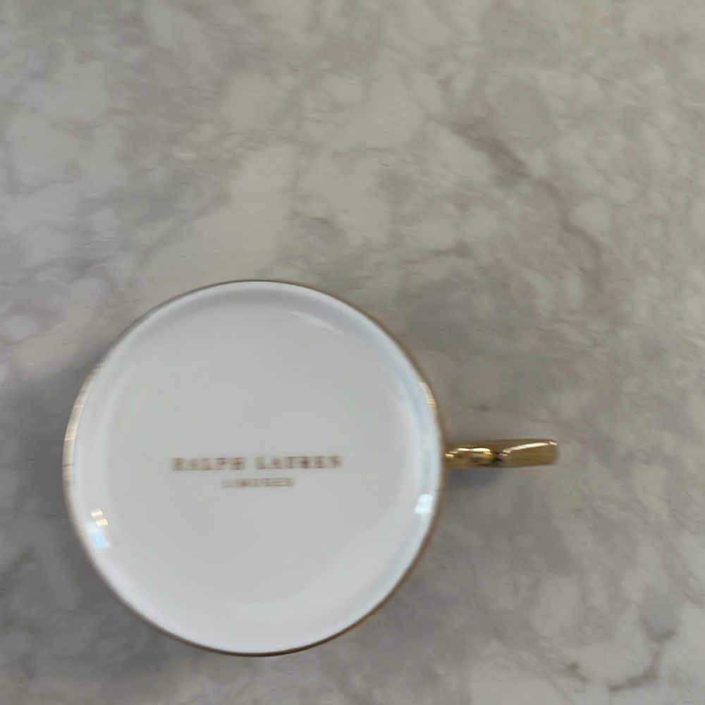 Ralph Lauren Aldon Cup classic navy with gold trim good. Condit… - Picture 2 of 5